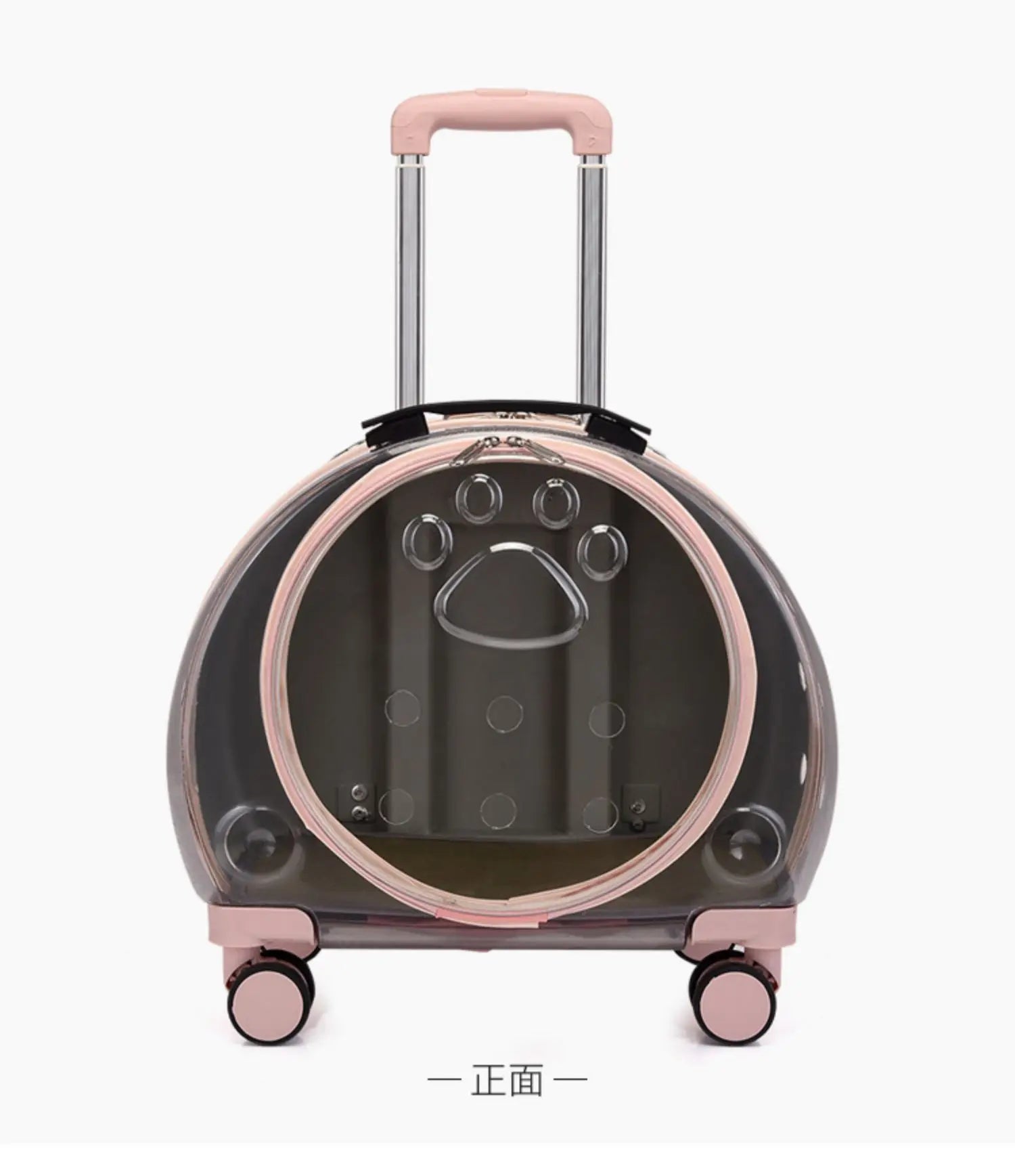 Pet cat out trolley case dog portable air case panoramic transparent breathable backpack bubble bag - Chatcalineux.com