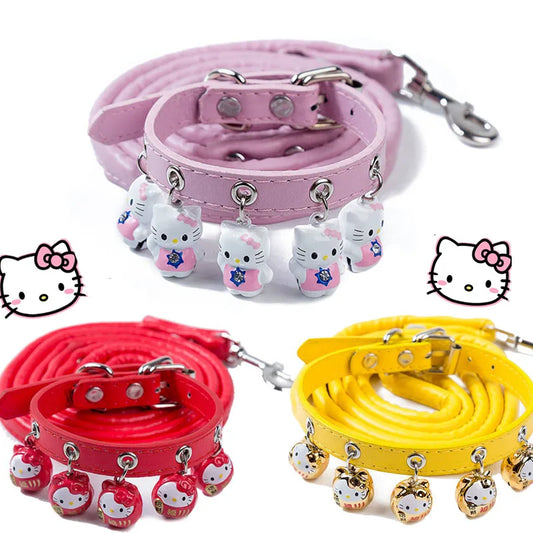 Collier Hello Kitty Bell pour Chien et Chat - Un Accessoire Mignon et Créatif !