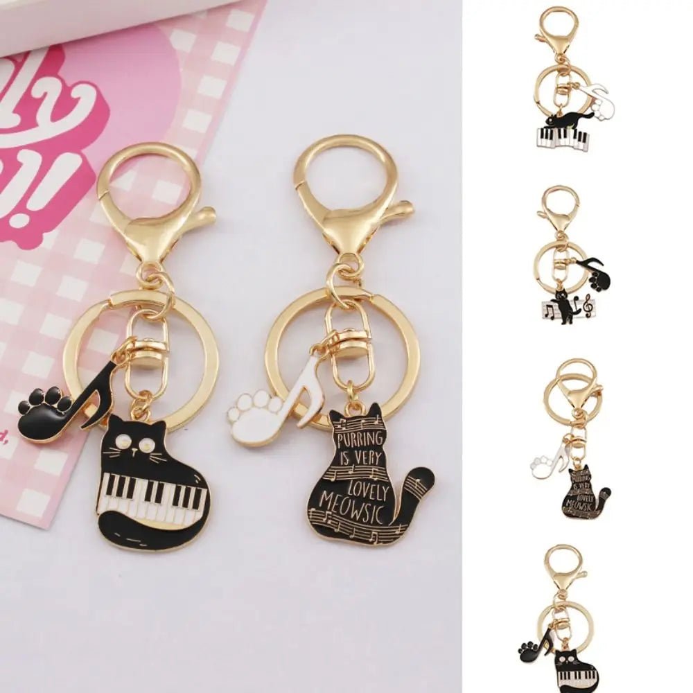 Bag Charms Zinc Alloy Cat Alloy Keychain Cartoon Creative Heart Bubble Pendant Keyring Metal Cute Cat Etal Keyring Women - Chatcalineux.com