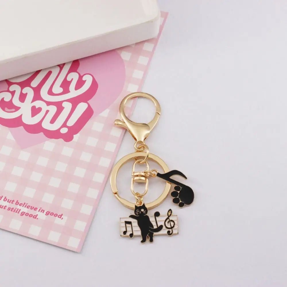 Bag Charms Zinc Alloy Cat Alloy Keychain Cartoon Creative Heart Bubble Pendant Keyring Metal Cute Cat Etal Keyring Women - Chatcalineux.com