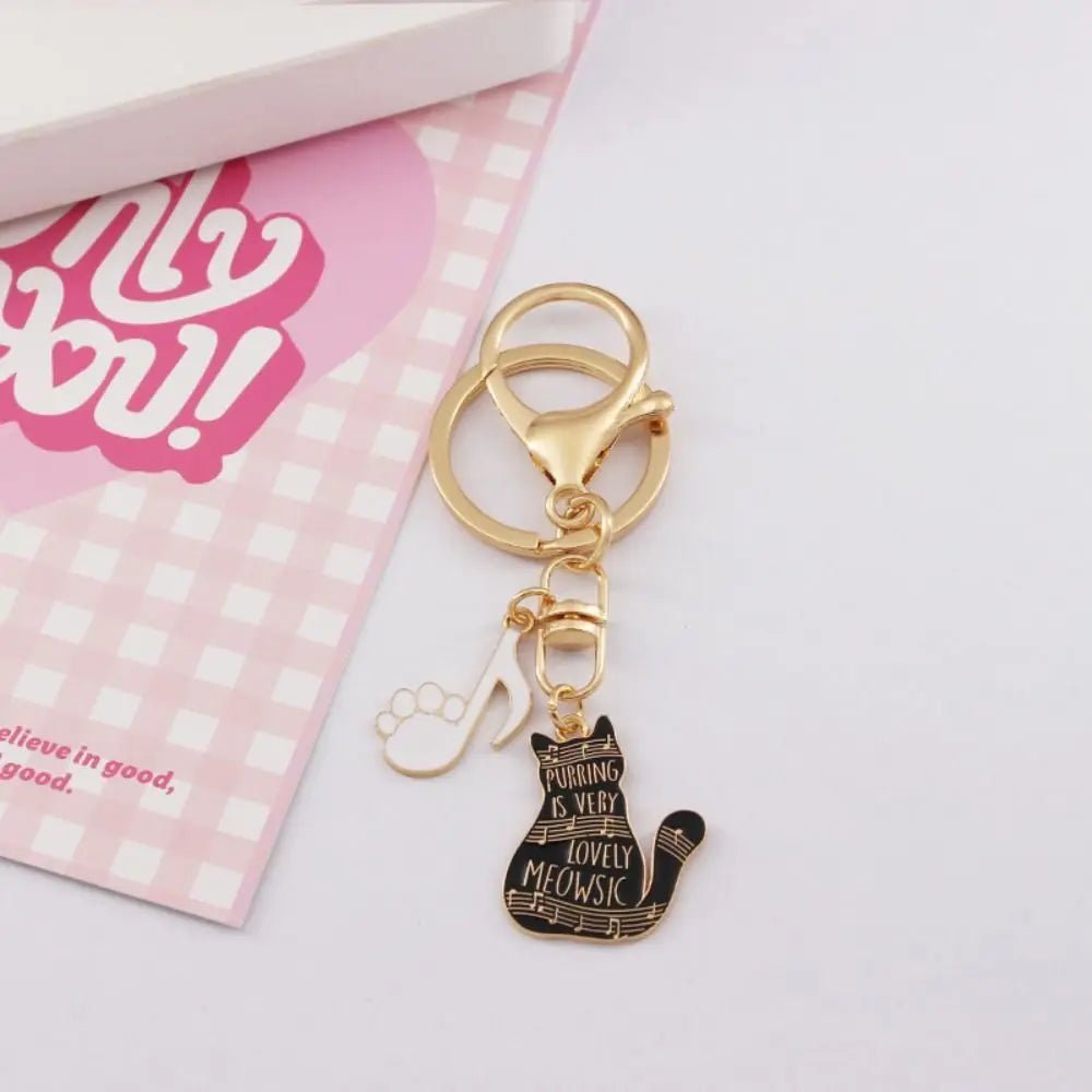 Bag Charms Zinc Alloy Cat Alloy Keychain Cartoon Creative Heart Bubble Pendant Keyring Metal Cute Cat Etal Keyring Women - Chatcalineux.com