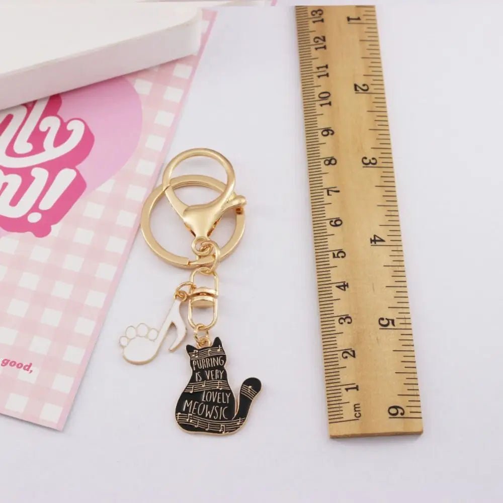 Bag Charms Zinc Alloy Cat Alloy Keychain Cartoon Creative Heart Bubble Pendant Keyring Metal Cute Cat Etal Keyring Women - Chatcalineux.com