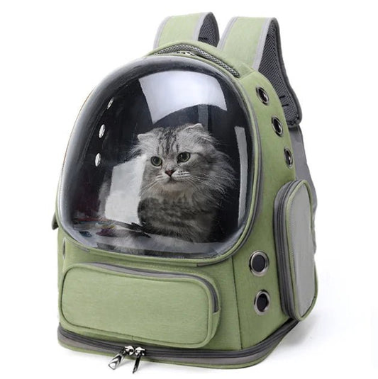 Breathable Cat Carrier Large Space Bubble Cat Backpack Carrier Bag for Cats and Small Dogs - Chatcalineux.com