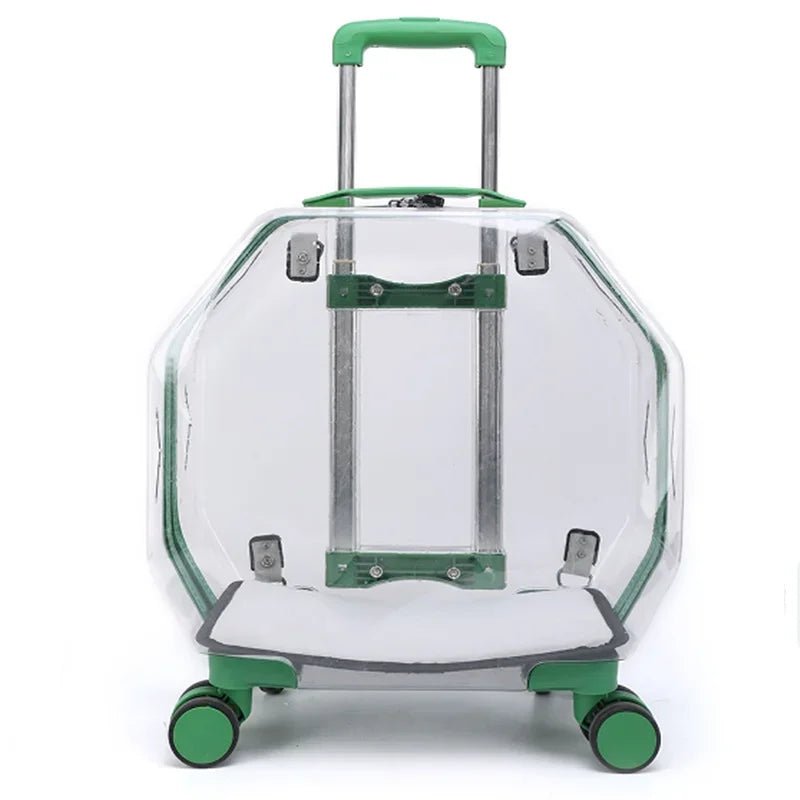 Cat Trolley Case Dog Travel Transport Bag Transparent Wide View Handbag Outing Portable Fashion Pet Backpack Bubble Box - Chatcalineux.com