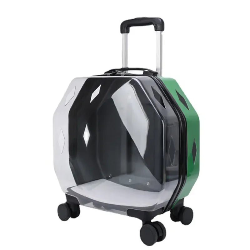 Cat Trolley Case Dog Travel Transport Bag Transparent Wide View Handbag Outing Portable Fashion Pet Backpack Bubble Box - Chatcalineux.com