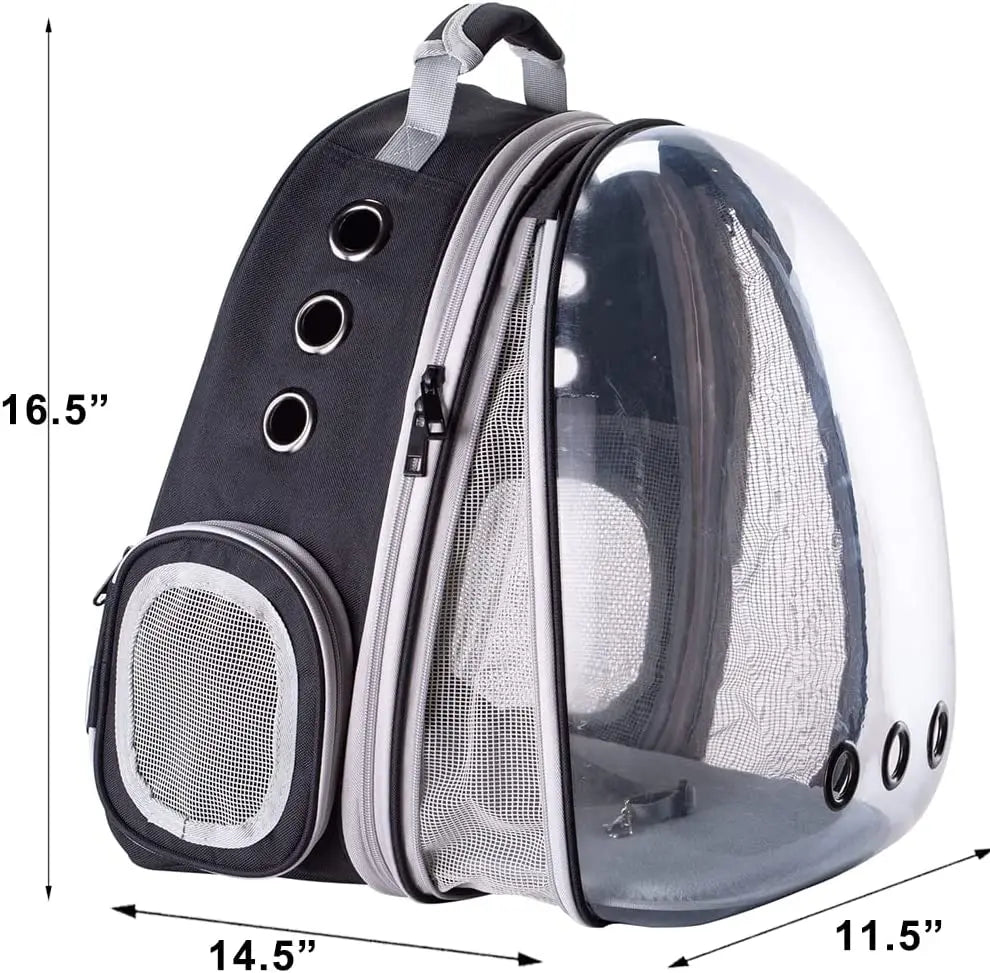 Hot Cheap Pet Carrier Backpack Bubble Space Capsule Transparent Plastic Cat Travel Bag With 4 Accessories Small Animals - Chatcalineux.com