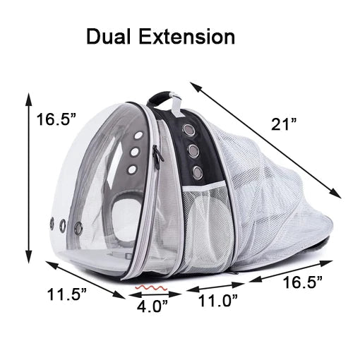 Hot Cheap Pet Carrier Backpack Bubble Space Capsule Transparent Plastic Cat Travel Bag With 4 Accessories Small Animals - Chatcalineux.com