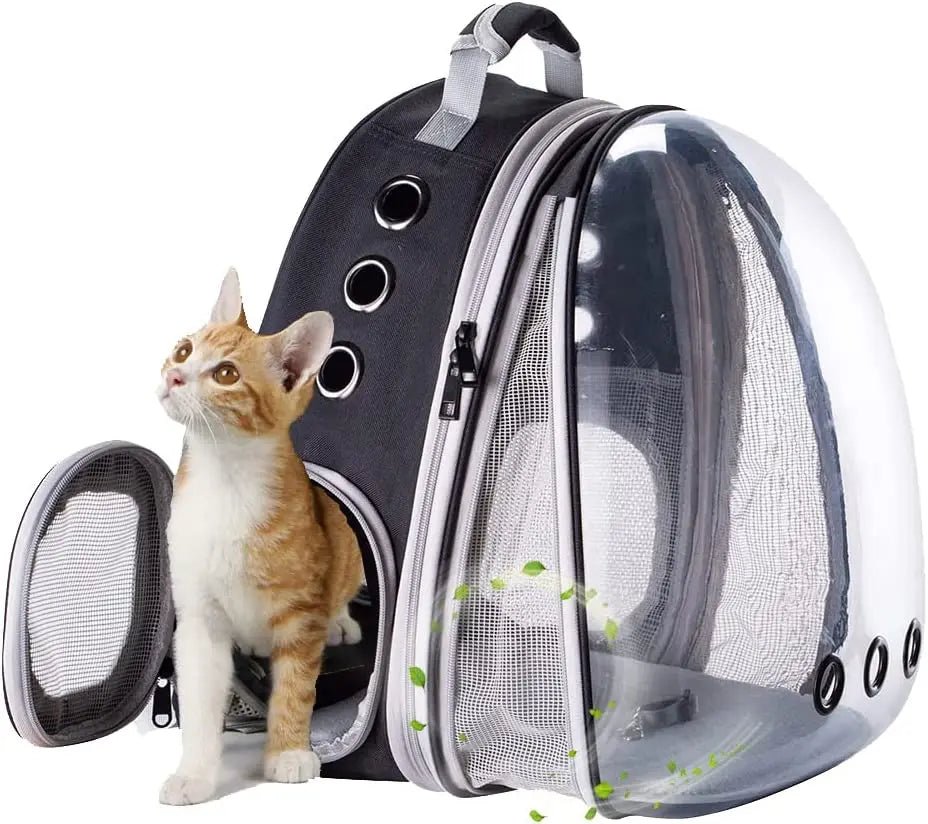 Hot Cheap Pet Carrier Backpack Bubble Space Capsule Transparent Plastic Cat Travel Bag With 4 Accessories Small Animals - Chatcalineux.com