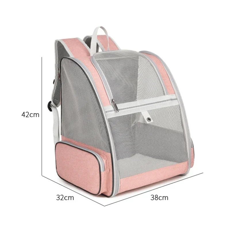 Innovative Traveler Bubble Backpack Pet Carriers for Cats and Dogs Clear Window, Seatbelt Attachments - Chatcalineux.com