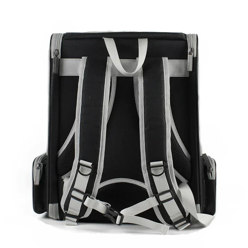 Innovative Traveler Bubble Backpack Pet Carriers for Cats and Dogs Clear Window, Seatbelt Attachments - Chatcalineux.com