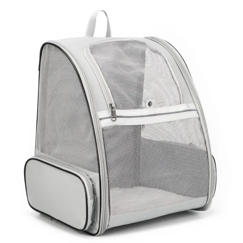 Innovative Traveler Bubble Backpack Pet Carriers for Cats and Dogs Clear Window, Seatbelt Attachments - Chatcalineux.com