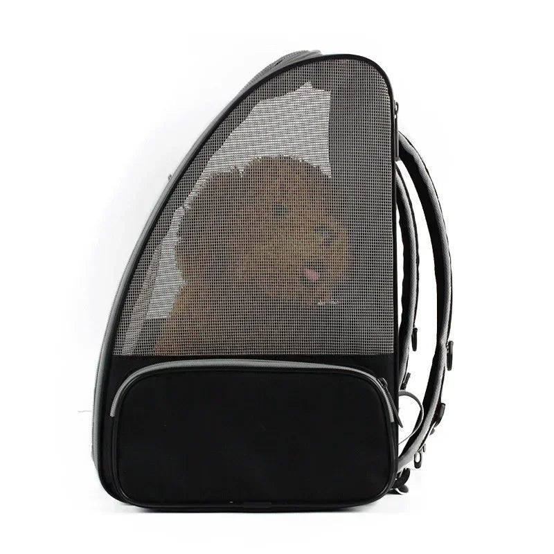 Innovative Traveler Bubble Backpack Pet Carriers for Cats and Dogs Clear Window, Seatbelt Attachments - Chatcalineux.com