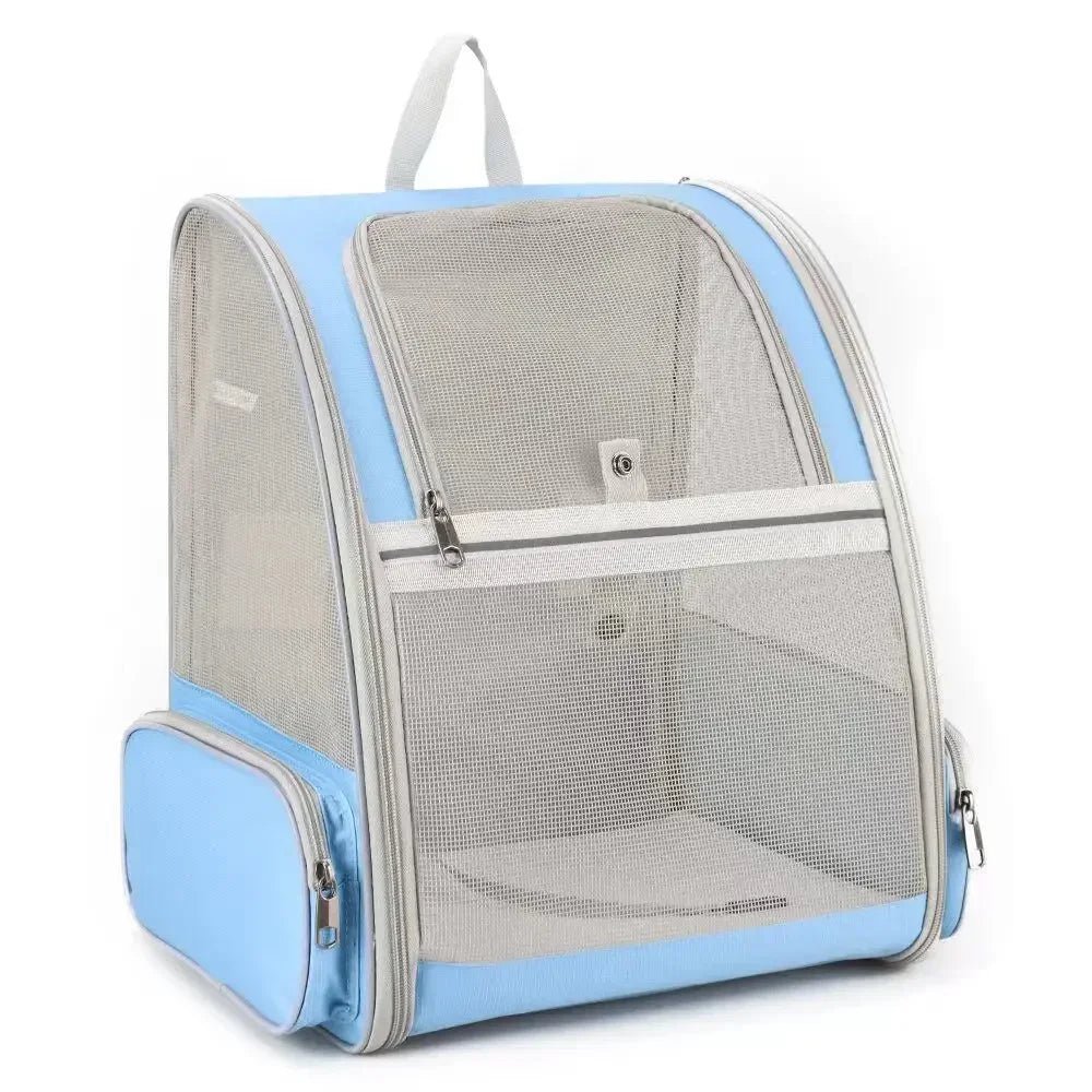 Innovative Traveler Bubble Backpack Pet Carriers for Cats and Dogs Clear Window, Seatbelt Attachments - Chatcalineux.com