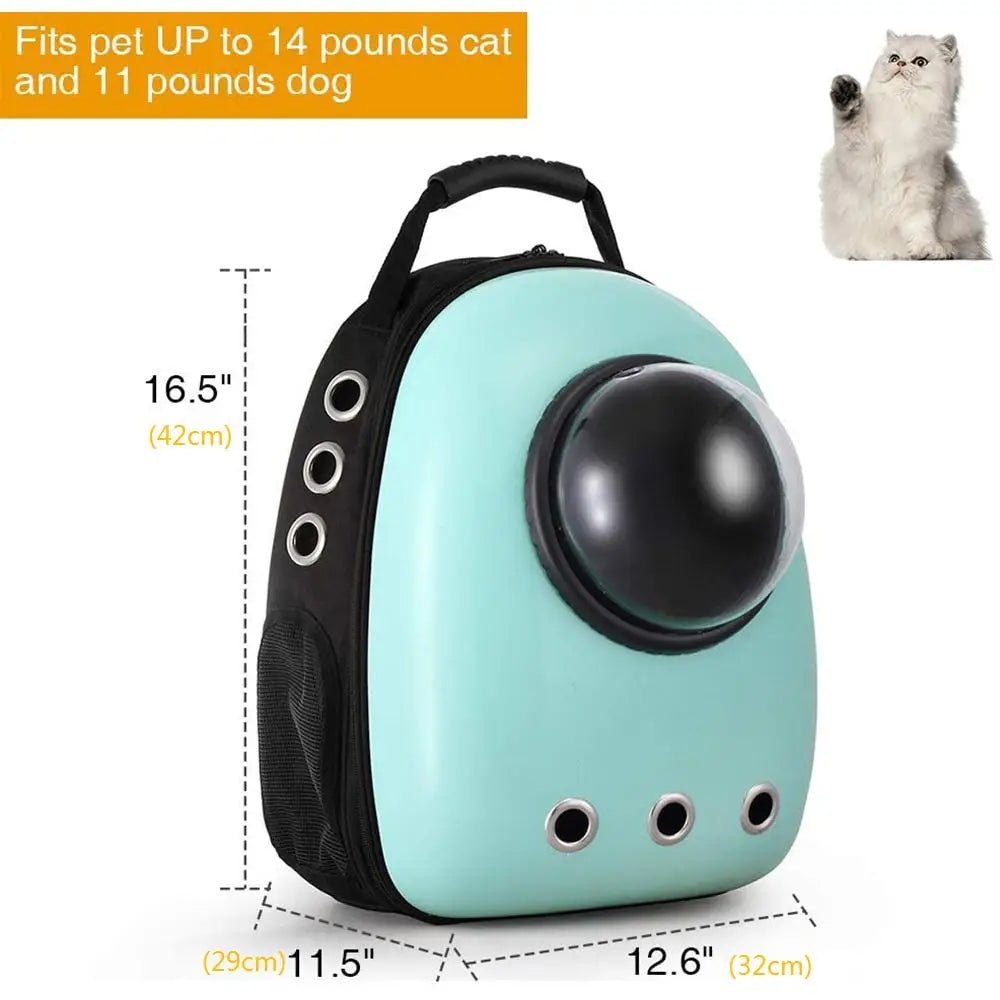 Portable Pet Travel Carrier Space Capsule Pet Cat Bubble Backpack Waterproof Traveler Knapsack for Cat and Small Dog Backpack - Chatcalineux.com