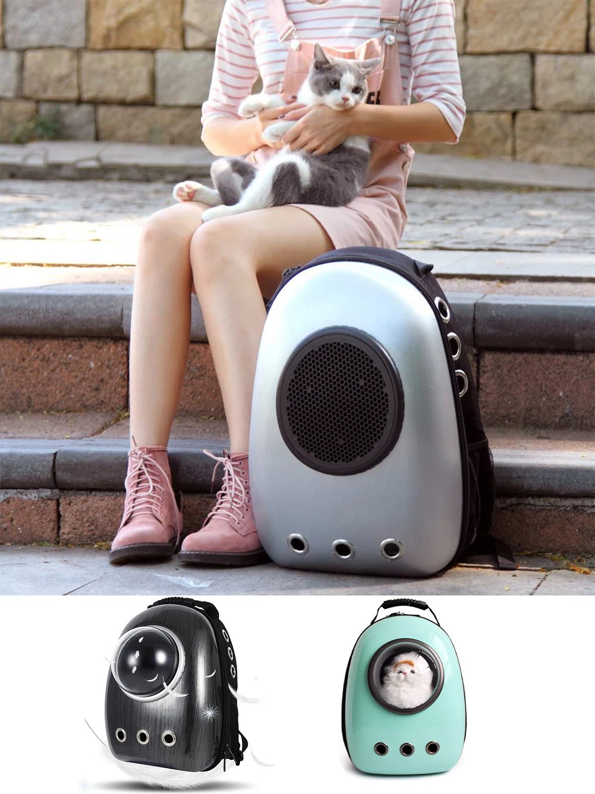 Portable Pet Travel Carrier Space Capsule Pet Cat Bubble Backpack Waterproof Traveler Knapsack for Cat and Small Dog Backpack - Chatcalineux.com